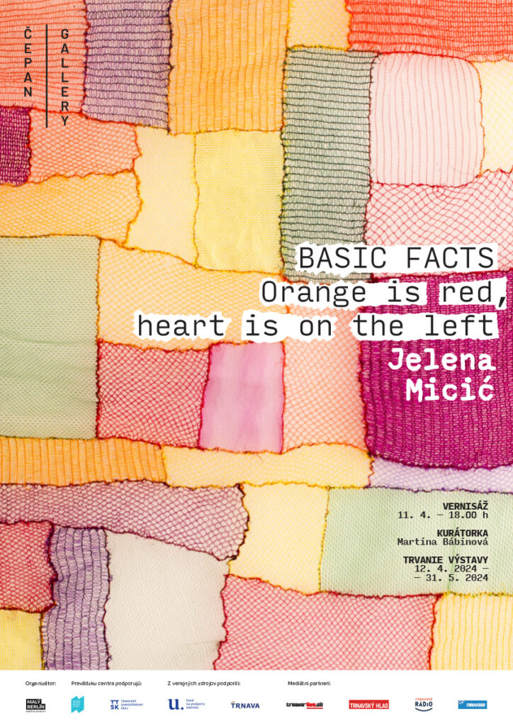 Jelena Micić | Basic Facts: Orange is red, heart is on the left, poster